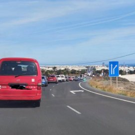 Retención en la LZ 1 por un accidente