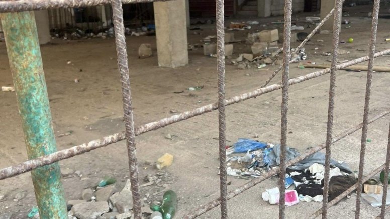 La obra ocupada en Arrecife