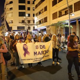 Manifestación del Día Internacional de la Mujer en una imagen de archivo