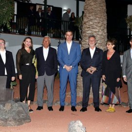 Pedro Sánchez y António Costa en Lanzarote (Fotos: José Luis Carrasco)