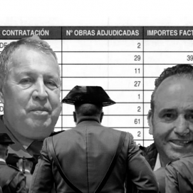 El teniente general Pedro Vázquez Jarava (izq) y el empresario Ángel Ramón Tejera (d)