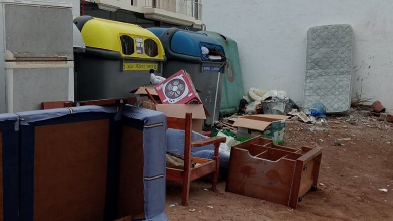 La basura acumulada en el barrio de Titerroy