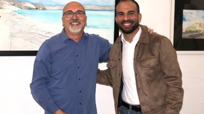 Exposición del artista italiano en la Casa de la Cultura de Yaiza