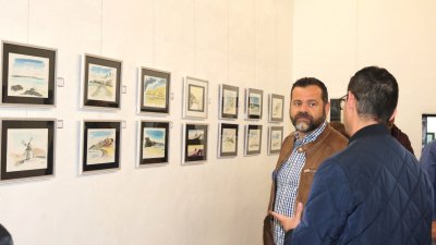 Exposición del artista italiano en la Casa de la Cultura de Yaiza