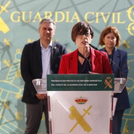 La exdirectora general de la Guardia Civil, María Gámez (Jorge Zapata/La Provincia)