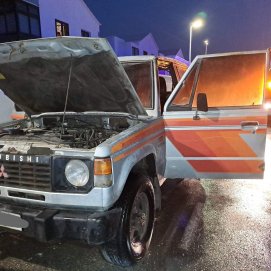 Incendio del coche en Playa Honda