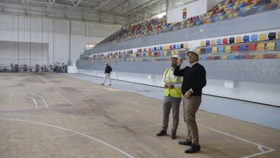 Obras en el Pabellón de Argana (Fotos: Juan Mateos)