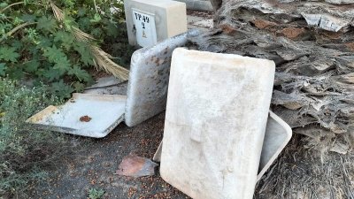 La basura y residuos acumulados en Costa Teguise