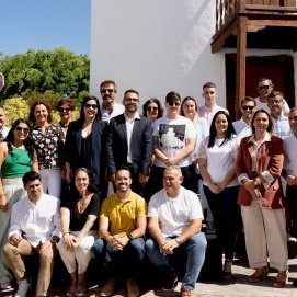 Imagen del acto de presentación de la lista electoral de Coalición Canaria