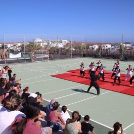 Imágenes de la inauguración del nuevo centro deportivo San Marcial del Rubicón en Yaiza