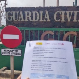 Denuncia presentada por el CSIC ante la Guardia Civil por el campo de tiro de Yaiza