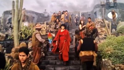 Una de las escenas de la serie en el Jardín de Cactus 