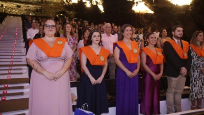 Graduación de los estudiantes de Turismo en Jameos (Fotos: Juan Mateos)