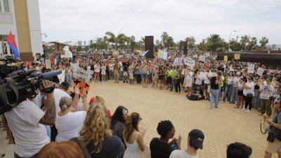 Manifestación 20 de abril en Arrecife (Fotos: Juan Mateos)