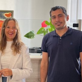 Los candidatos de Compromiso por Haría Chaxiraxi Niz y Armando Bonilla en una imagen de archivo
