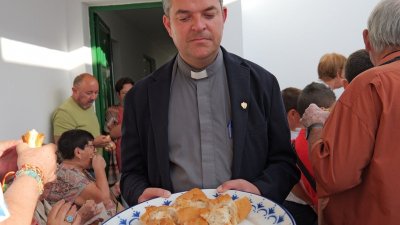 Misa y procesión en honor a las fiestas de María Auxiliadora, Argana Alta