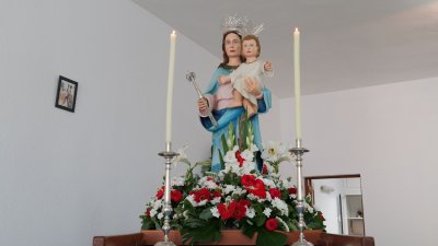 Misa y procesión en honor a las fiestas de María Auxiliadora, Argana Alta