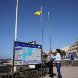 Marcos Bergaz y Jaime Guerra en la Playa de El Jablillo