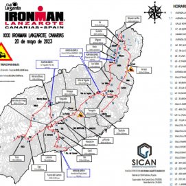 Carreteras cortadas y retenciones de tráfico por la celebración del Ironman Lanzarote 2023