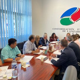 La Confederación Empresarial de Lanzarote (CEL) y los representantes del Partido Popular