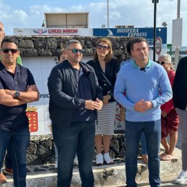 Óscar Noda, candidato de NC al Cabildo junto a Marcos Lemes y Yoné Caraballo