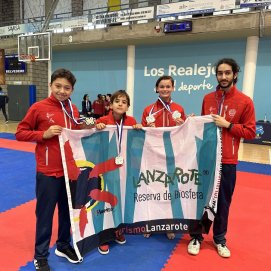 Los competidores del Karate Poliarrecife en el XXI Campeonato Villa de los Realejos