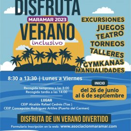Disfruta Maramar 2023 Verano inclusivo promovido por el Ayuntamiento de Tías