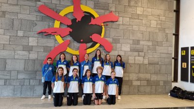CD Pingüinos en el campeonato de Canarias de verano de natación artística