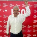 José Juan Cruz Saavedra en la sede del PSOE 