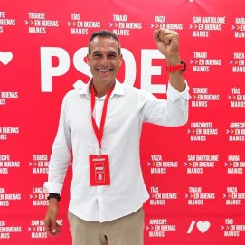 El portavoz socialista en Haría, Alfredo Villalba (Foto: José Luis Carrasco)