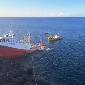 Pesquero Ikusieder encallado en Lanzarote