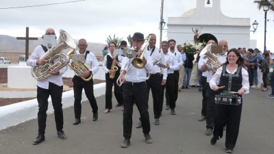 La banda de música Teguiband en la festividad de San Juan Bautista