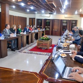 Imagen de la reunión técnica para avanzar en la reapertura de la conexión marítima con Marruecos