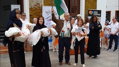 De Lanzarote con Palestina recorre las calles de Arrecife pidiendo "el fin del genocidio" en Gaza