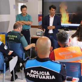 El presidente del Consorcio de Seguridad y Emergencias de Lanzarote, Marcos Bergaz.