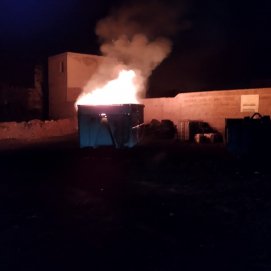 Incendio en el punto limpio de Arrieta