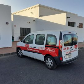 Punto de donación en Tinajo