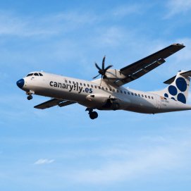 Un avión de la compañía aérea Canaryfly. Foto: Canaryfly.