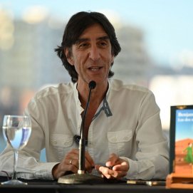 Benjamín Prado en la tercera sesión del Festival de Literatura de Lanzarote