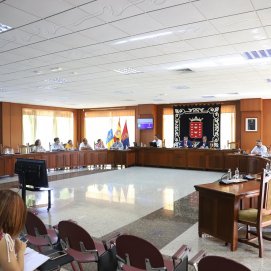 El pleno del Cabildo de Lanzarote en una imagen de archivo