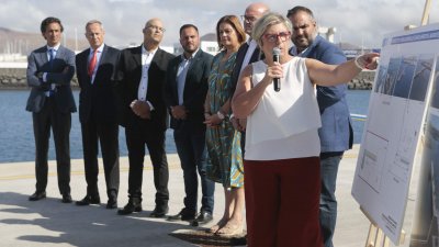 Inauguración de la ampliación del Muelle de Naos