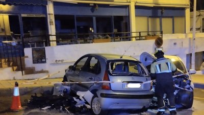 Accidente sin heridos en Puerto del Carmen