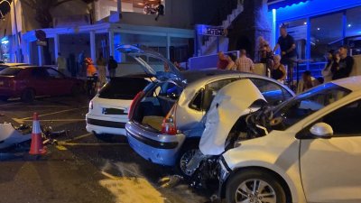 Accidentes de tres coches en Puerto del Carmen