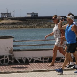 El calor en Arrecife este verano. Foto: José Luis Carrasco.