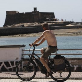 El calor en Arrecife este verano. Foto: José Luis Carrasco.