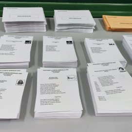 Papeletas en las Elecciones Generales de 2023 en Lanzarote