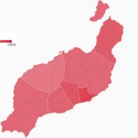 Todos los municipio apoyaron mayoritariamente al PSOE en las elecciones generales, sobre todo en Arrecife. Imagen rtve.