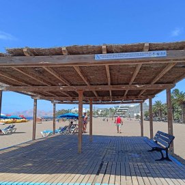 Área para personas con discapacidad en Playa Grande