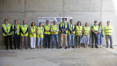 Obras del nuevo paso inferior en la LZ-2 (Foto: Juan Mateos)