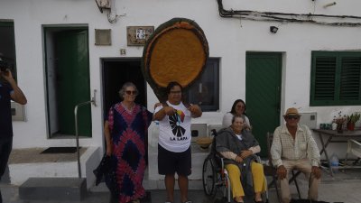 Fiestas de Caleta Caballo con la procesión de La Lapa